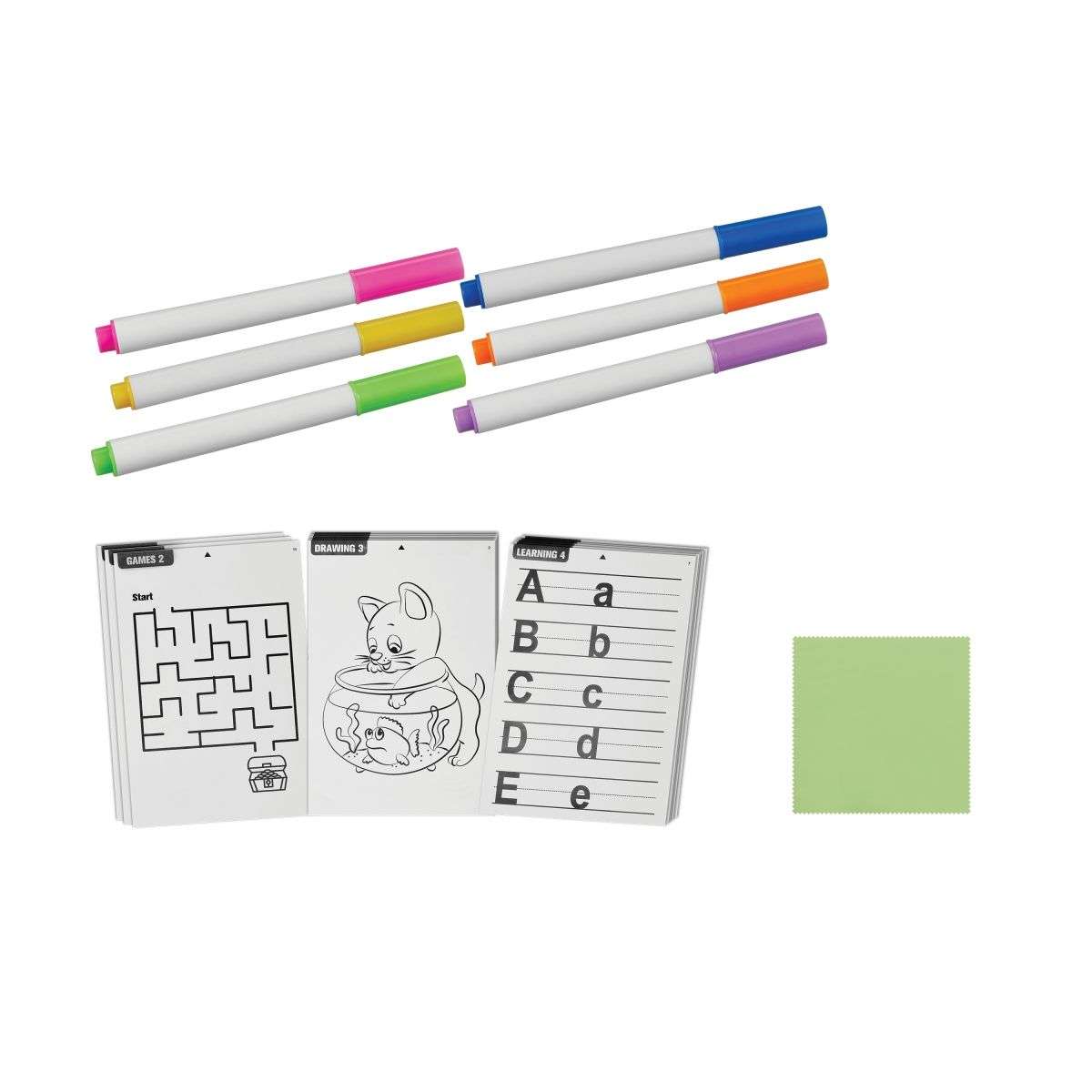 EDU - Light up drawing pad with 6 colours and stencils
