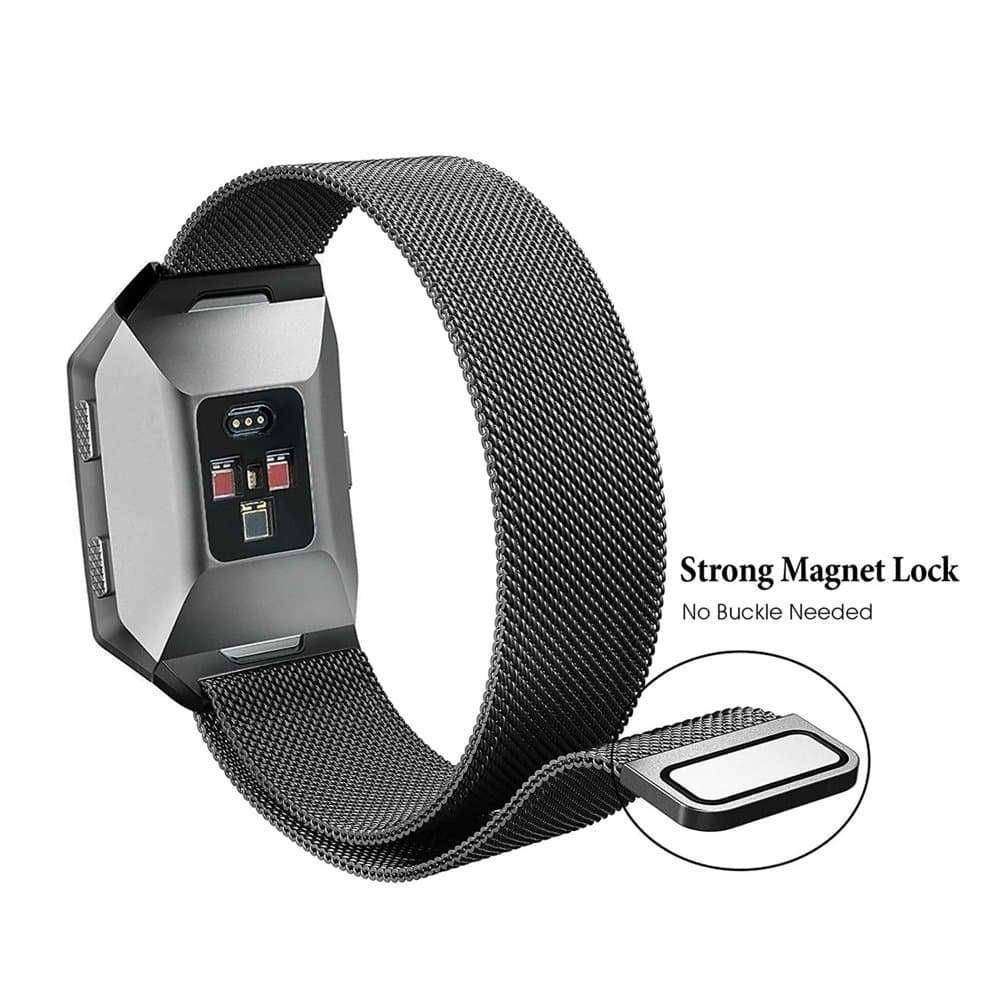 Killer Deals Stainless Steel Milanese Loop Strap for Fitbit Ionic-Silver x2 Combo