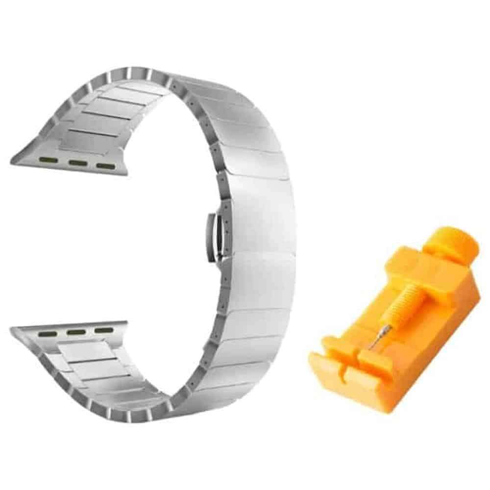 Killer Deals Stainless Steel Strap for 42/44/45/49mm Apple Watch & Tool- Silver