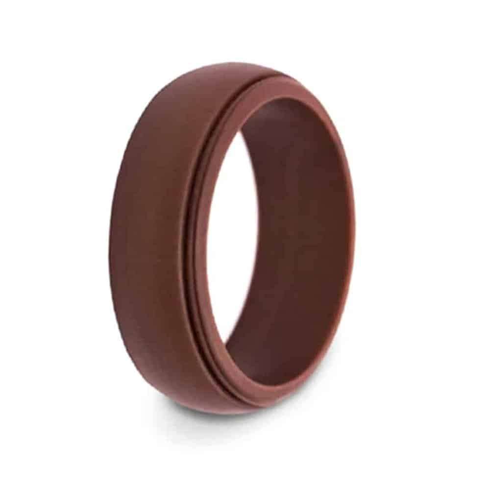 Killer Deals Men's Wedding/Commitment/Exercise Silicone Rings (4-Pack ) Black, Grey, Brown size 13