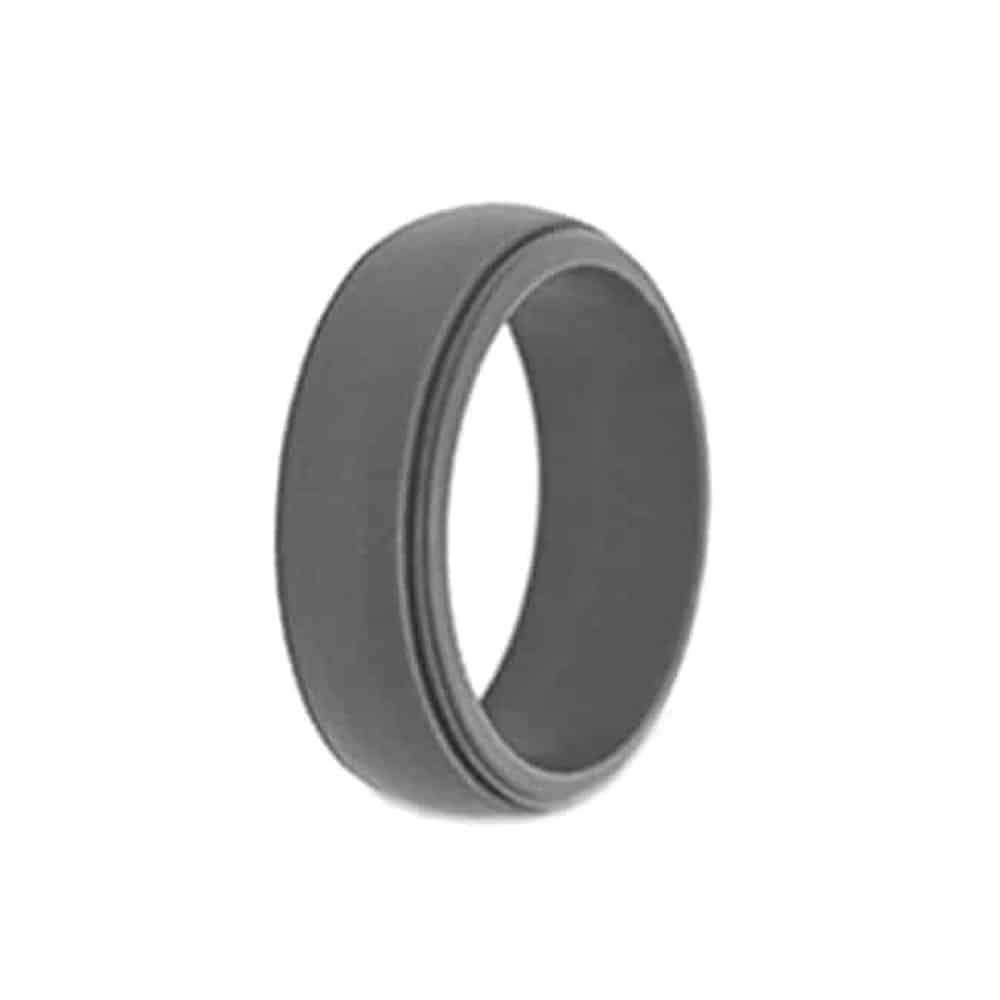 Killer Deals Men's Wedding/Commitment/Exercise Silicone Rings (4-Pack ) Black, Grey, Brown size 13