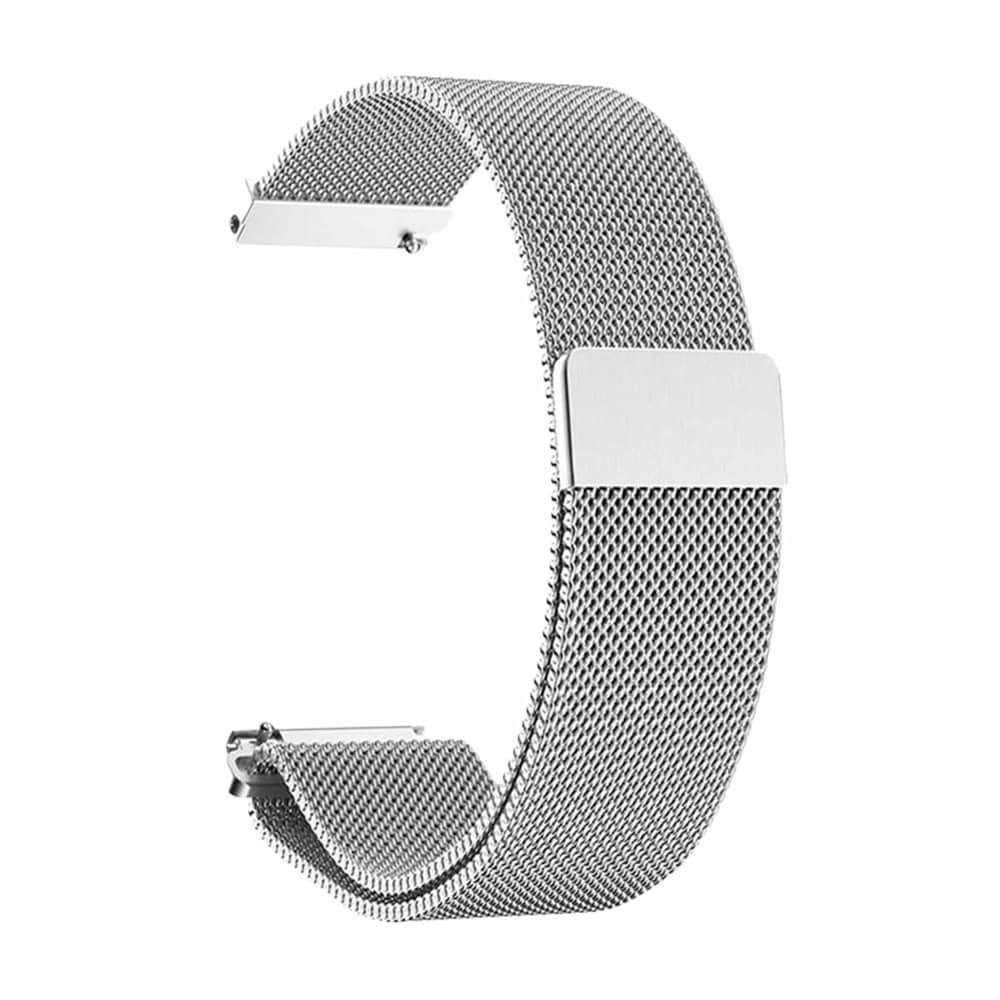 Killer Deals universal 20mm replacement Milanese strap - Silver (S/M)