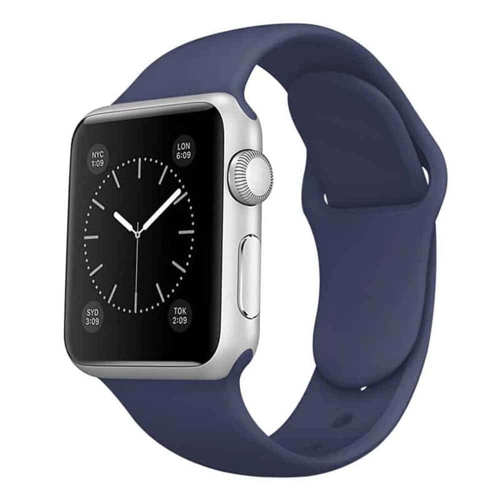 Silicone Strap for 38/40/41mm Apple Watch- Dark Blue- S/M