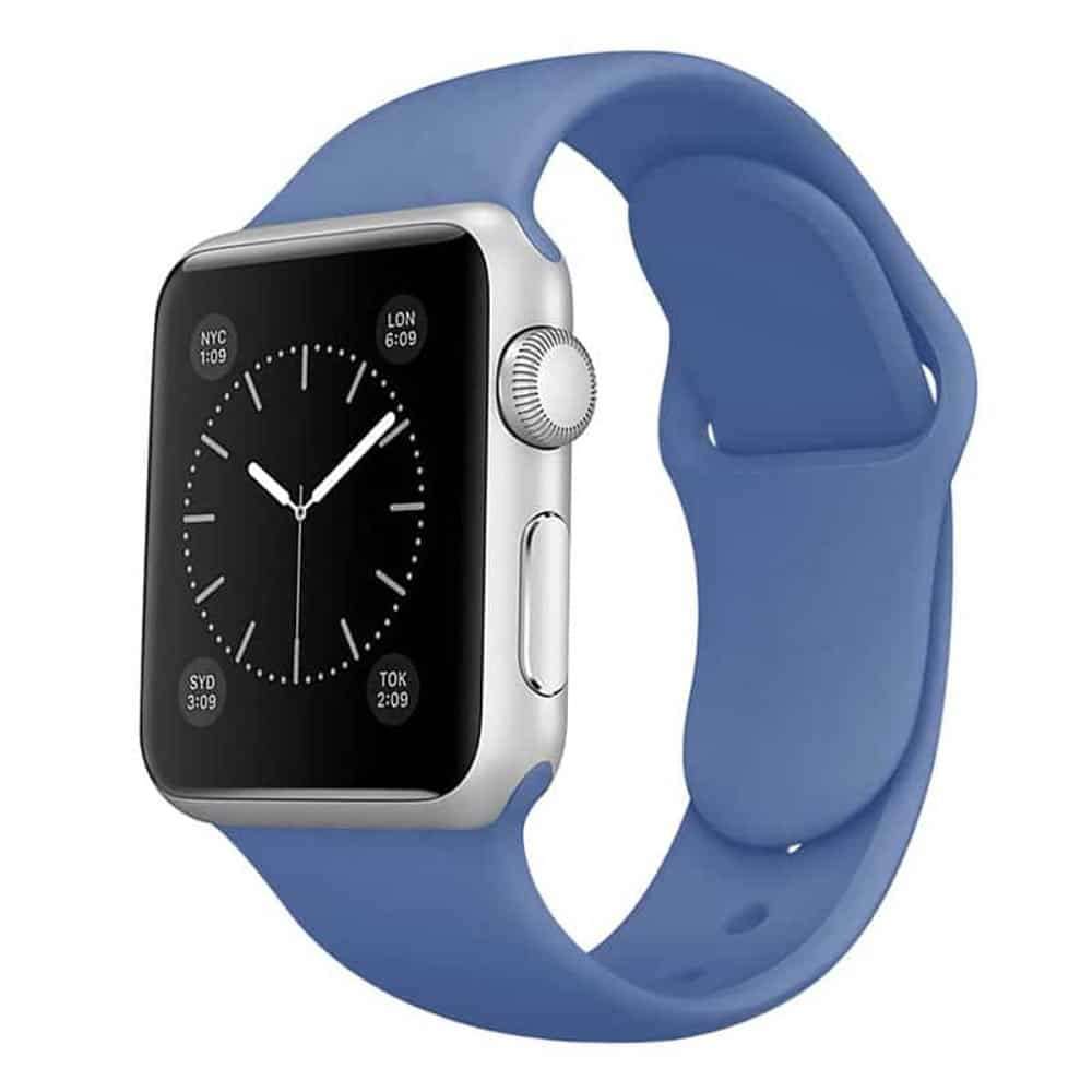 Silicone Strap for 38/40/41mm Apple Watch- Dark Blue- S/M