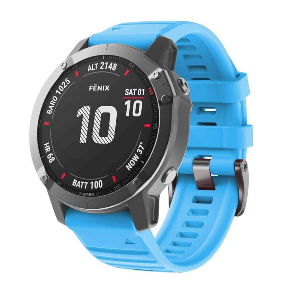 26mm Garmin Fenix 6X/5X/7X silicone strap - Navy