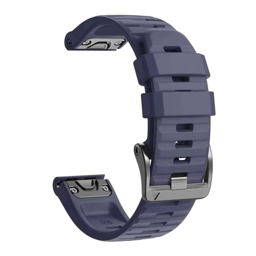 26mm Garmin Fenix 6X/5X/7X silicone strap - Navy