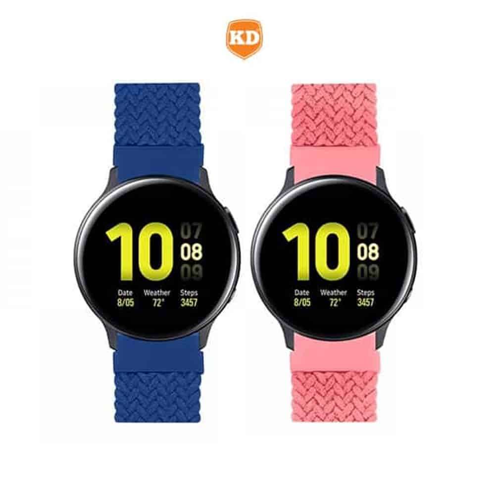 Killer Deals 20mm Universal Watch Elastic Loop Strap (XS)- Navy + Pink Combo