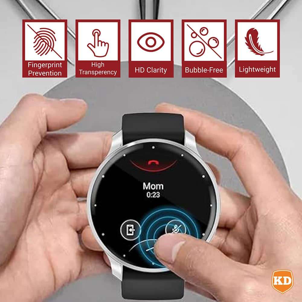 Killer Deals TPU Protective Case for 41mm Garmin Venu 3S- Transparent