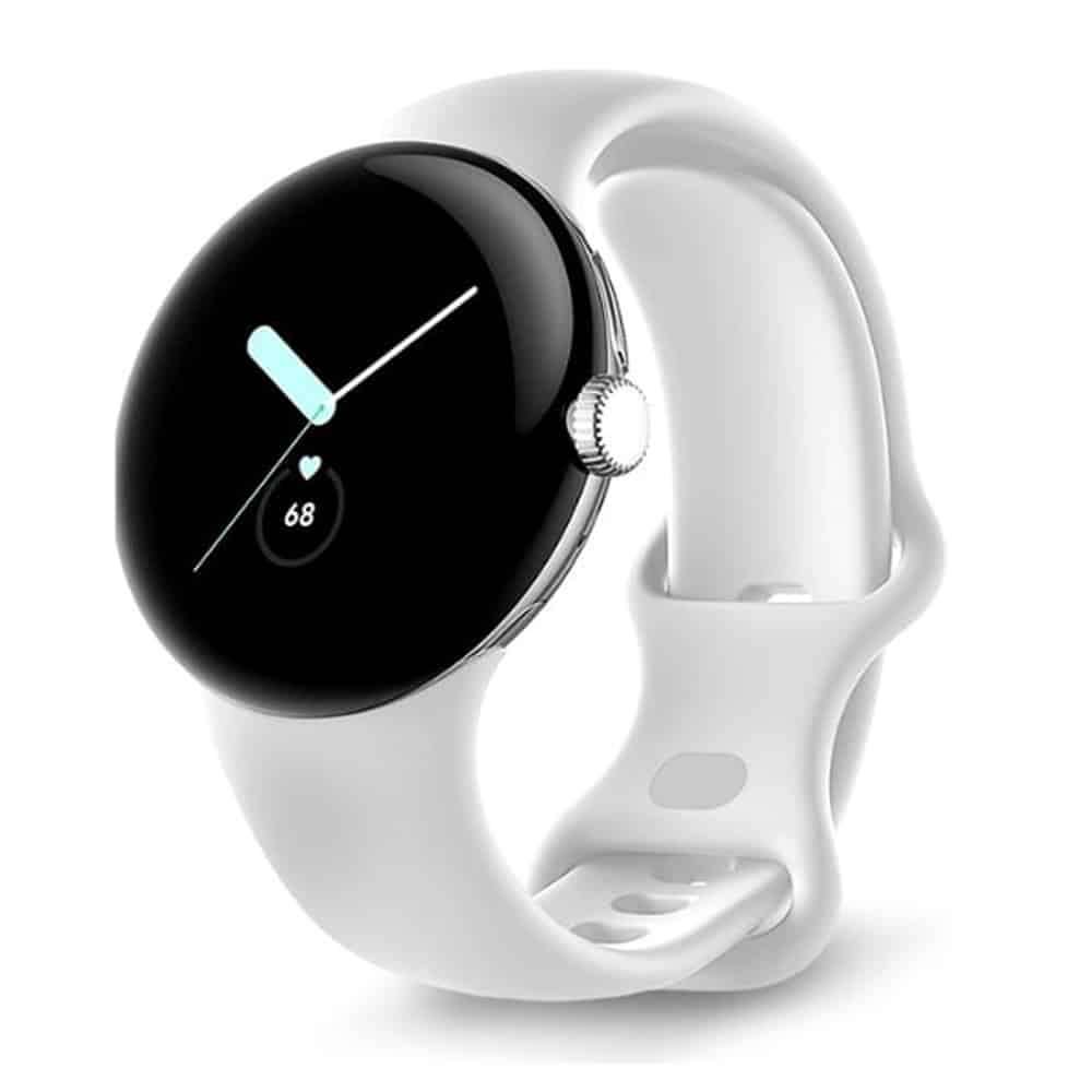 Killer Deals Silicone Strap for Google Pixel Watch 1- White- S/M