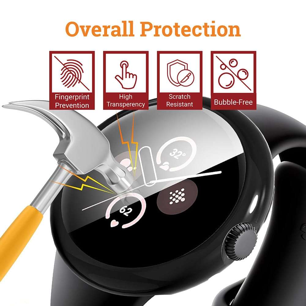 Killer Deals TPU Case for Google Pixel Watch 2- Black