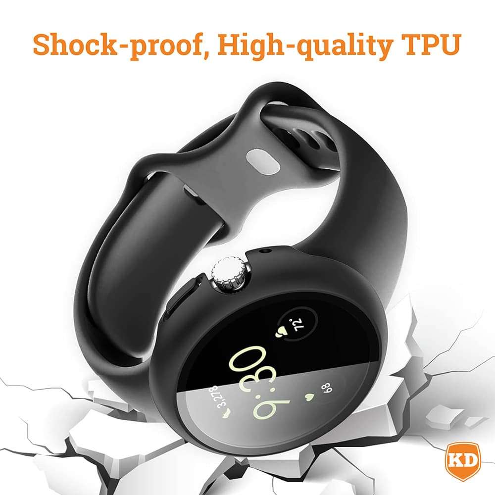 Killer Deals TPU Case for Google Pixel Watch 2- Black