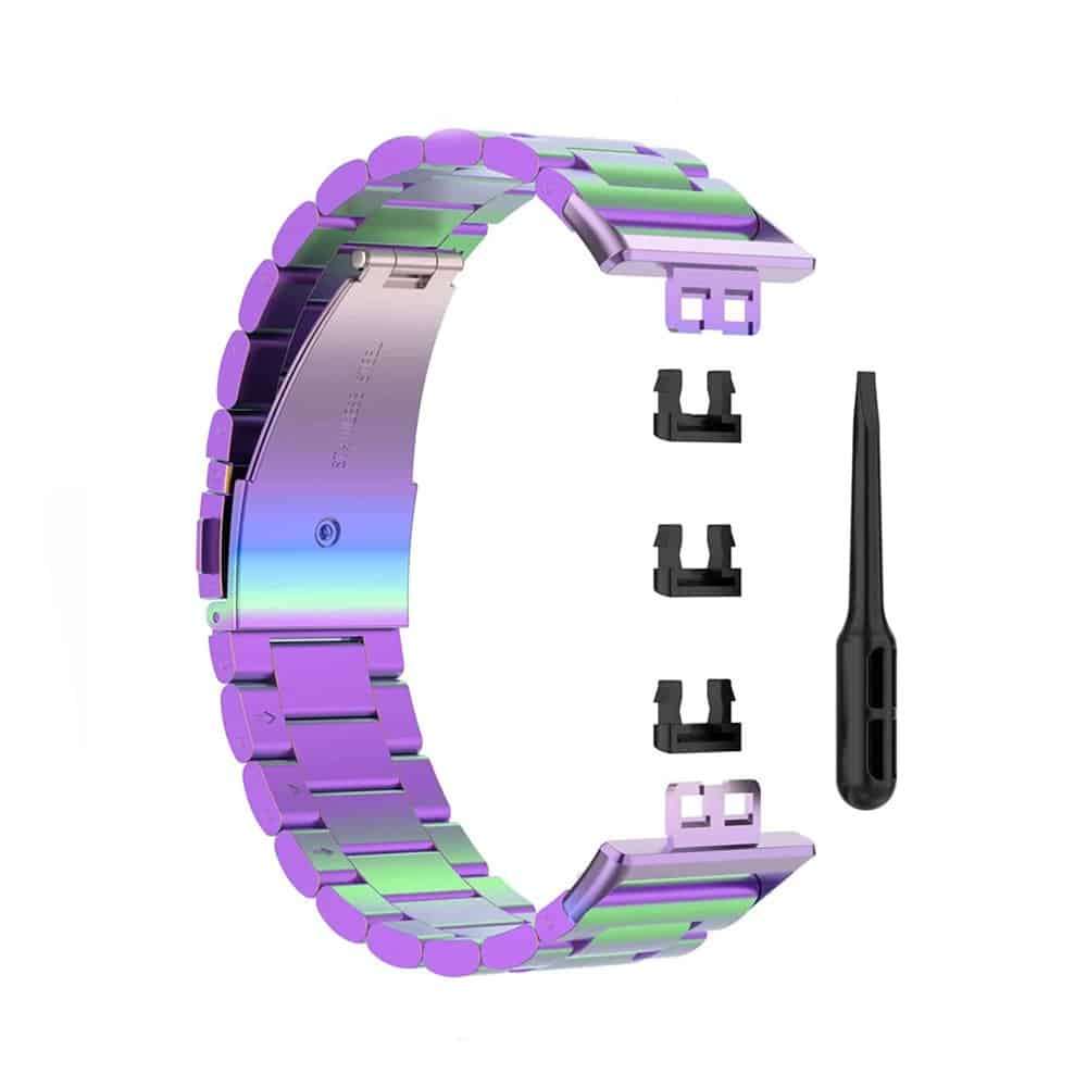Killer Deals Huawei Watch Fit Replacement Stainless-Steel Strap - Colourful