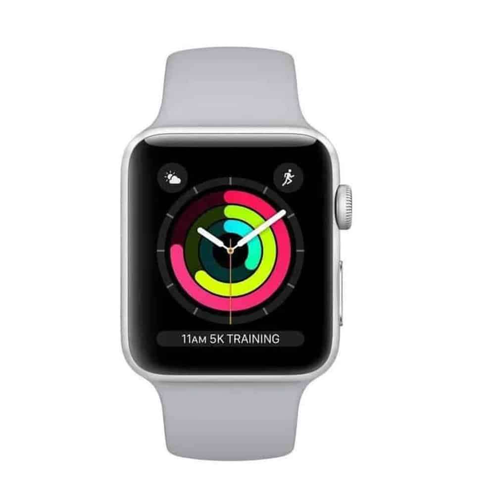 38/40/41mm Apple iWatch Silicone Strap (M-L)- Timberwolf Grey