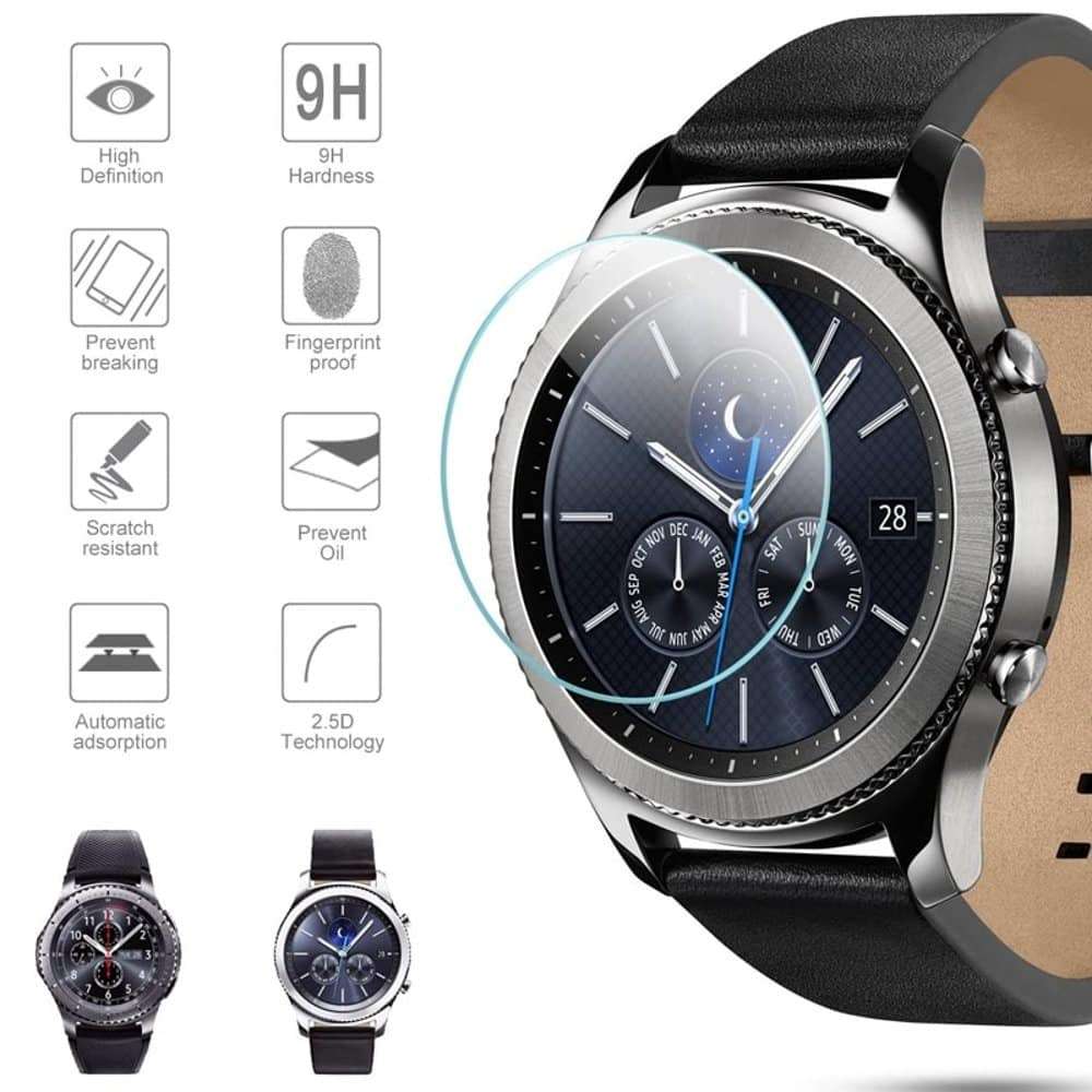 Killer Deals 33mm Tempered Glass Screen Protector for Samsung Gear S3 x2 - Combo