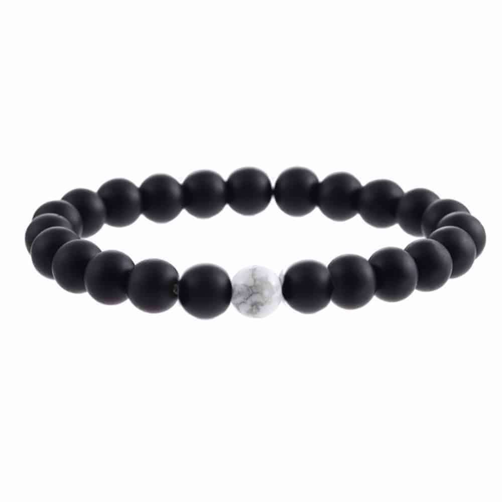 Frosted Stone Bracelet - White