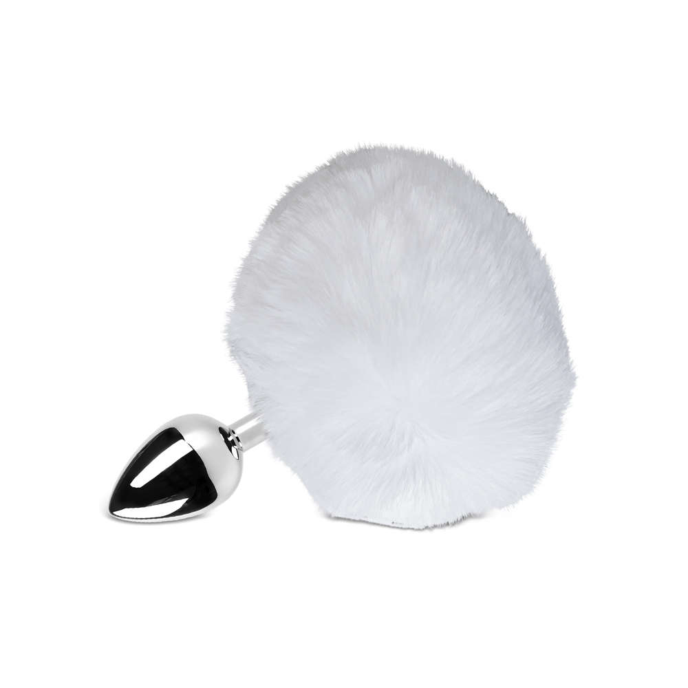 Bunny Tail Metal Plug - White