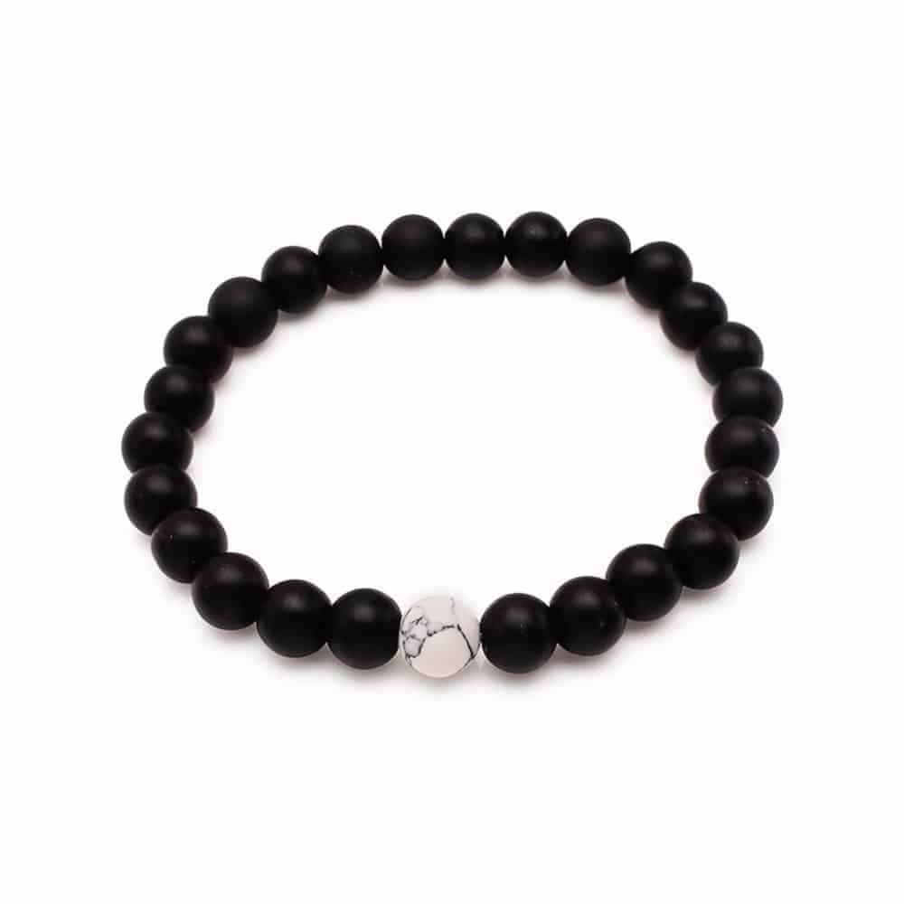 Frosted Stone Bracelet - White