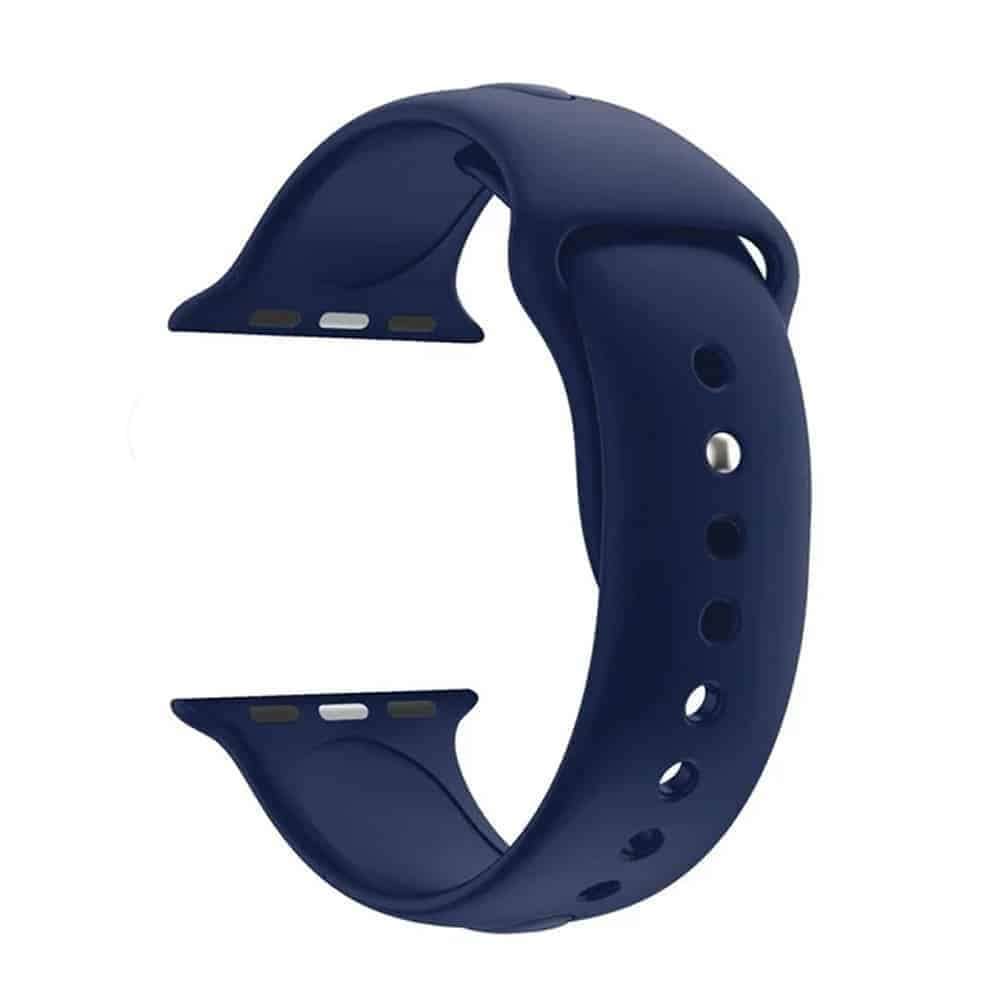 Silicone Strap for 38/40/41mm Apple Watch- Dark Blue- S/M