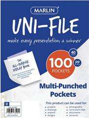 Marlin A4 File Pockets Sleeves 100's