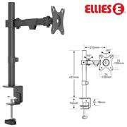 Ellies Single Arm Height Adjustable Desktop Screen Mount