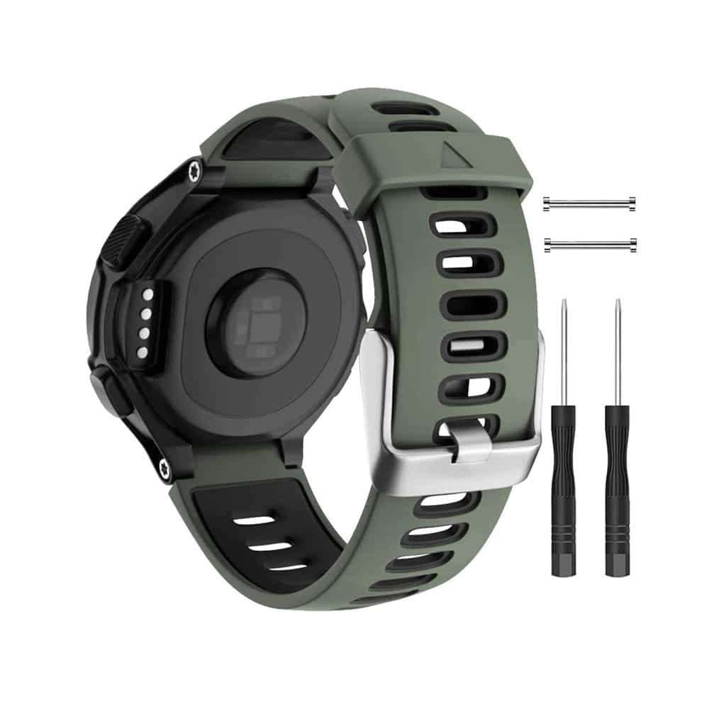 Killer Deals Silicone Strap for Garmin Forerunner 220/ 230/ 235/ 620/ 735- Black & Yellow