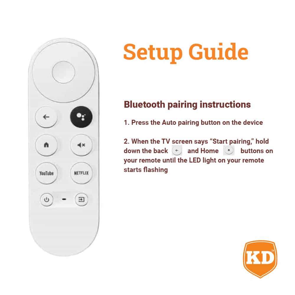 Generic Remote Control for Chromecast with Google TV 4K HDR Snow