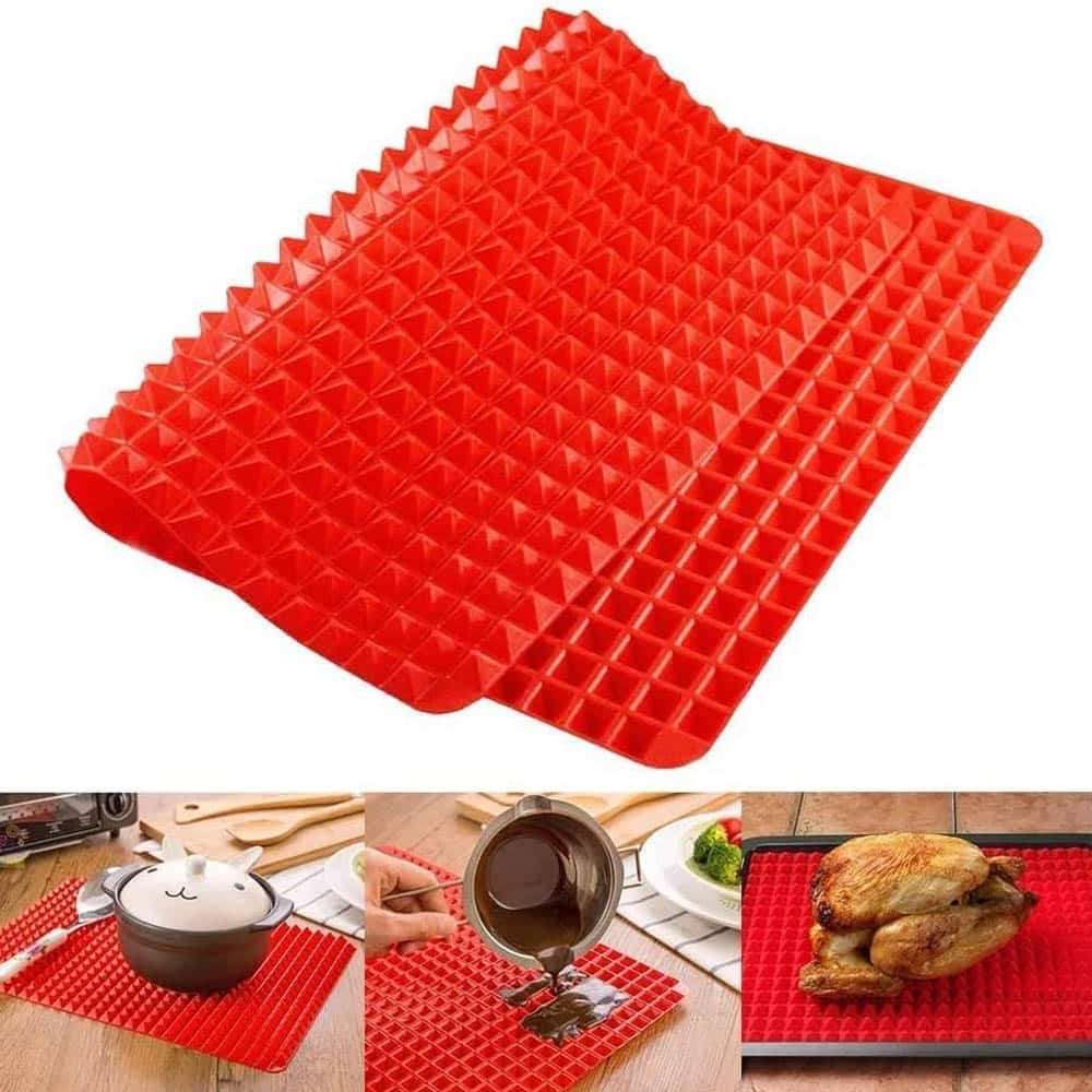 Killer Deals Silicone Non-Stick Kitchen Cake Baking Pyramid Mat 2 Pack