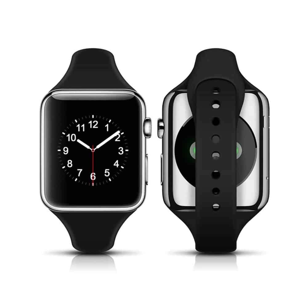 Slim Style Silicone Strap for 42/44/45/49mm Apple Watch- White