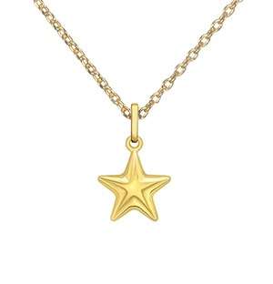 9ct Yellow Gold Star Necklace
