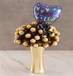Golden Chocolate Edible Bouquet