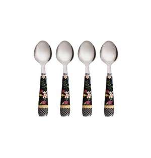 Maxwell and Williams Contessa Teaspoon Set Black