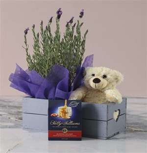 Lavender Hamper in Heart Crate