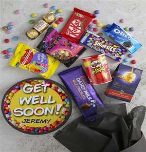 Personalised Get Well Sweet Hat Box
