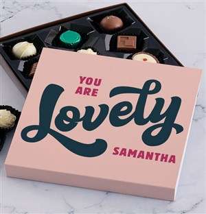 Personalised Lovely Chocolate Tray
