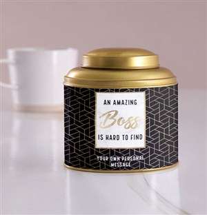 Personalised Amazing Boss Tea Tin