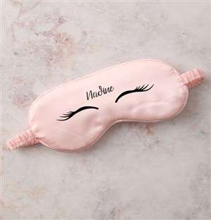 Personalised Pink Lashes Eye Mask