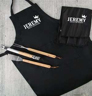 Personalised Kitchen King Braai Set