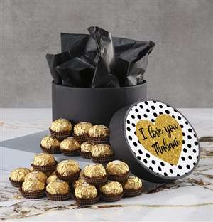 Personalised Love You Ferrero Rocher Hatbox