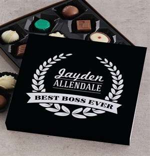 Personalised Best Boss Choc Tray