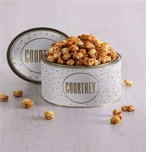 Personalised Dotty Popcorn Tin
