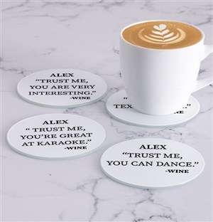 Personalised Wine Coasters