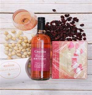 Personalised Birthday Wine Gourmet Gift