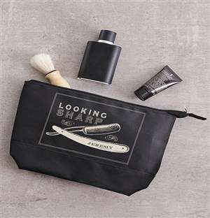Personalised Looking Sharp Gents Wash Bag