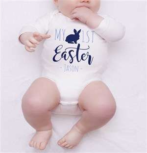 Personalised First Easter Boy Onesie