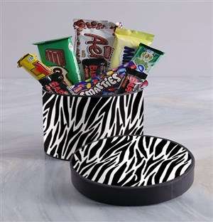 Zebra Print Hat Box