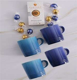 Le Creuset Blues Mug Hamper