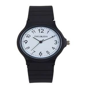 Digitime Kids Analoque Black Dial and Strap Watch