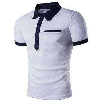 Fake Pocket Polo T Shirt