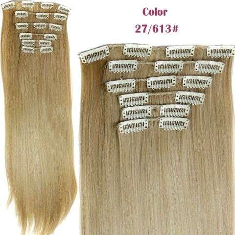 Long Straight Clip In Hair Extension Suit
