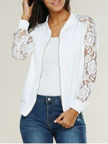 Lace Insert Jacket